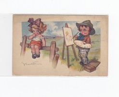 Üdvözlő képeslap gyerek GY:04 postatiszta