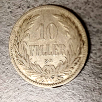 10 Filér 1893 approx