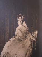 1916 Buda, the last Hungarian king iv. Original photo photo sheet from the time of Queen Zita's coronation of Charles