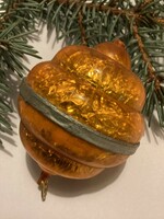 Christmas tree decoration lined with old plastic film
