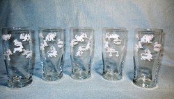 5 pcs glass glasses - parade glass factory