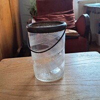 Ice bucket ground glass