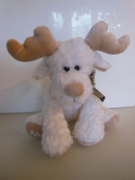 Deer - new - 33 x 26 cm - exclusive - marionnaud - snow white - very soft - quality