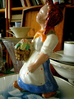 Artdeco glazed ceramic statue 23 cm (rahmer?)