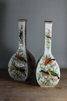 A pair of rare 19th century Dresden porcelain vases