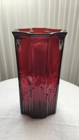 Vintage avon ruby red vase from the 70's