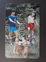 Régi Kártyanaptár 1985 - BÚÉK A konzerv jó útitárs felirattal - Retró Naptár
