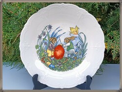 Húsvéti Hutschenreuther Baronesse porcelán sütemény kínáló tányér