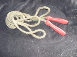 Old string skipping rope, children's toy