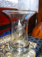 Maratott  súlyos üveg váza