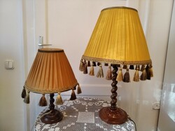 Gyönyörű antik felújított asztali lámpaegyüttes