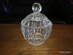 Old glass bonbonier, sugar holder