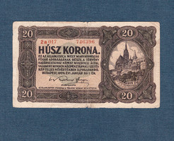 20 Korona 1920 sorszám között nincs Pont VG