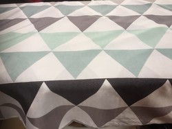 Large cushion cover with a geometric pattern, German quality
