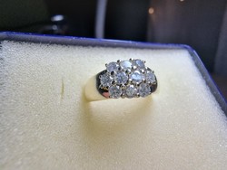 Gyönyörűséges  ARTDECO 14 karátos ARANY GYŰRŰ GYÉMÁNTOKKAL - 0,58 ct