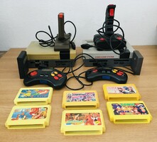 Hatalmas RETRO videojáték csomag-Nintendo/tv játék/ joystick/ sárga kazetta