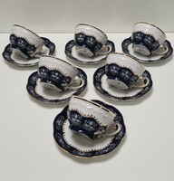 Zsolnay pompadour ii 6 teacups + saucer