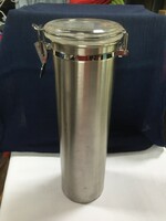 Stainless metal, huge buckle pot, glass lid, kitchen storage container