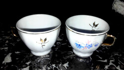 Pair of old mocha cups