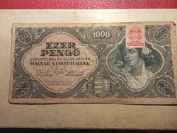 1945-ös 1000 Pengő egyenesszámú 3-as