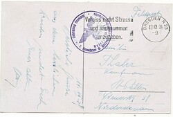 Postcard Germany 3rd Reich, field post 1939