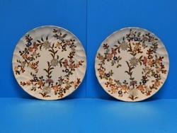 2 db Hibátlan Zsolnay családi pecsétes tányérok párban, azonos motívummal