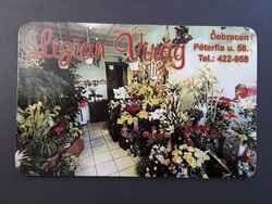 Old card calendar 2000 - with lizian flower inscription - retro calendar