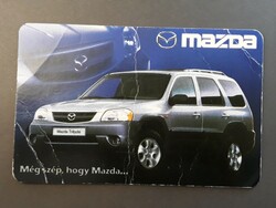 Régi Kártyanaptár 2001 - Még szép, hogy Mazda felirattal - Retró Naptár