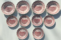 Gyönyörű svájci jelenetes olasz tányérok 10 db egyben