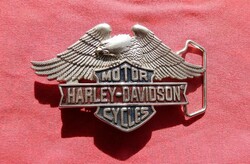 Régi Motoros Harley-Davidson vintage övcsat