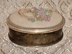 Silver-plated jewelry box (l3548)