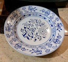 Antik gránit kö porcelán tányér.