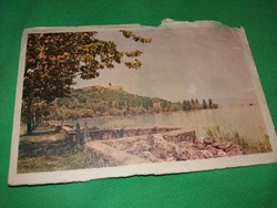 Cc. 1960.Siófok látkép Tihany Balaton retusált fotó képeslap a képek szerint
