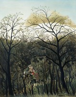 Henri Rousseau - Randevú az erdőben - reprint