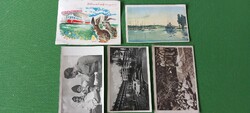 5 postcards 1947-55 years