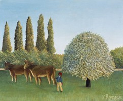 Henri Rousseau - A legelőn - reprint