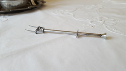 Old silver-plated spring fork in its box