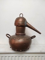 Antique kitchen tool drink alcohol distiller museum red copper brandy spirit cooker 79 6703