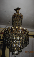 Old crystal chandelier