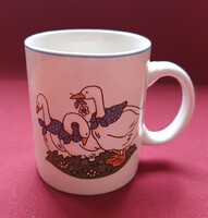 Mandarin Easter goose porcelain mug cup