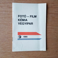 Fotó - film kémia vegyipar - Műszaki Könyvkiadó 1985 katalógus