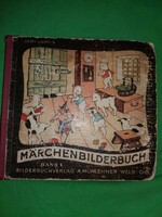 1950. antik Gerti Lichtl . Grimm mesék kemény táblás mesekönyv német nyelv a képek szerint