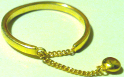 Gyönyörű aranyozott ezüst lánc medál charm díszes gyűrű állítható arany bevonatú ezüst