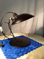 Matt fekete retro loft design mid centuri asztali lámpa.