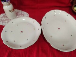 Zsolnay kínáló tányérok - régi pajzspecsétes