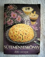 Süteményeskönyv 800 recept Péter Jánosné 1988 szakács könyv