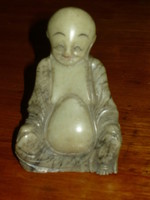 Antik zsírkő Buddha szobor