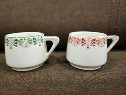 Porcelán Antik Art Deco Csészepár