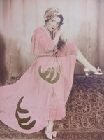 Colored portrait photo from the 1930s - szentes photo salon Budapest