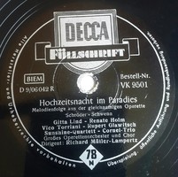 Gramophone discs 12 "78 rpm shellac discs, custom made, price negotiable